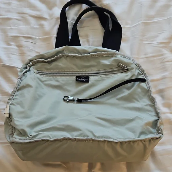 Kipling Black Handbag with Silver Zipper - Picture 11 of 17